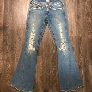 True Religion size 27 bell bottom jeans